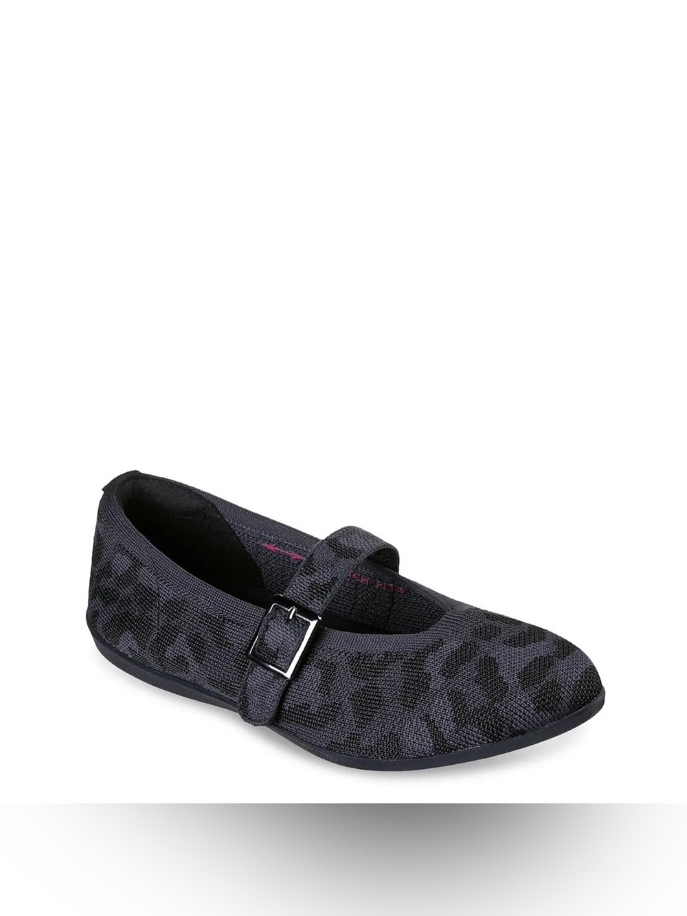 New Skechers Cleo Women's Black Patterned Mary Jane Flat Size 7.5